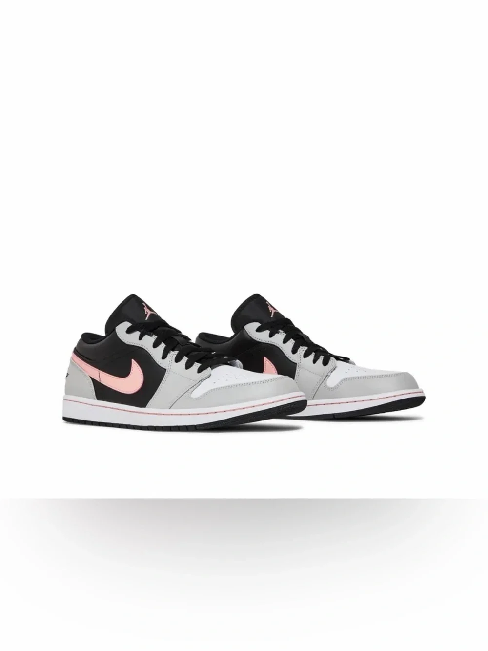Jordan Low-Top Sneakers in Black, Gray & Pink size 7 women’s